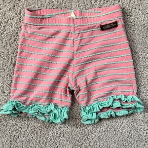 Matilda Jane Ruffled Pink and Mint Shorts